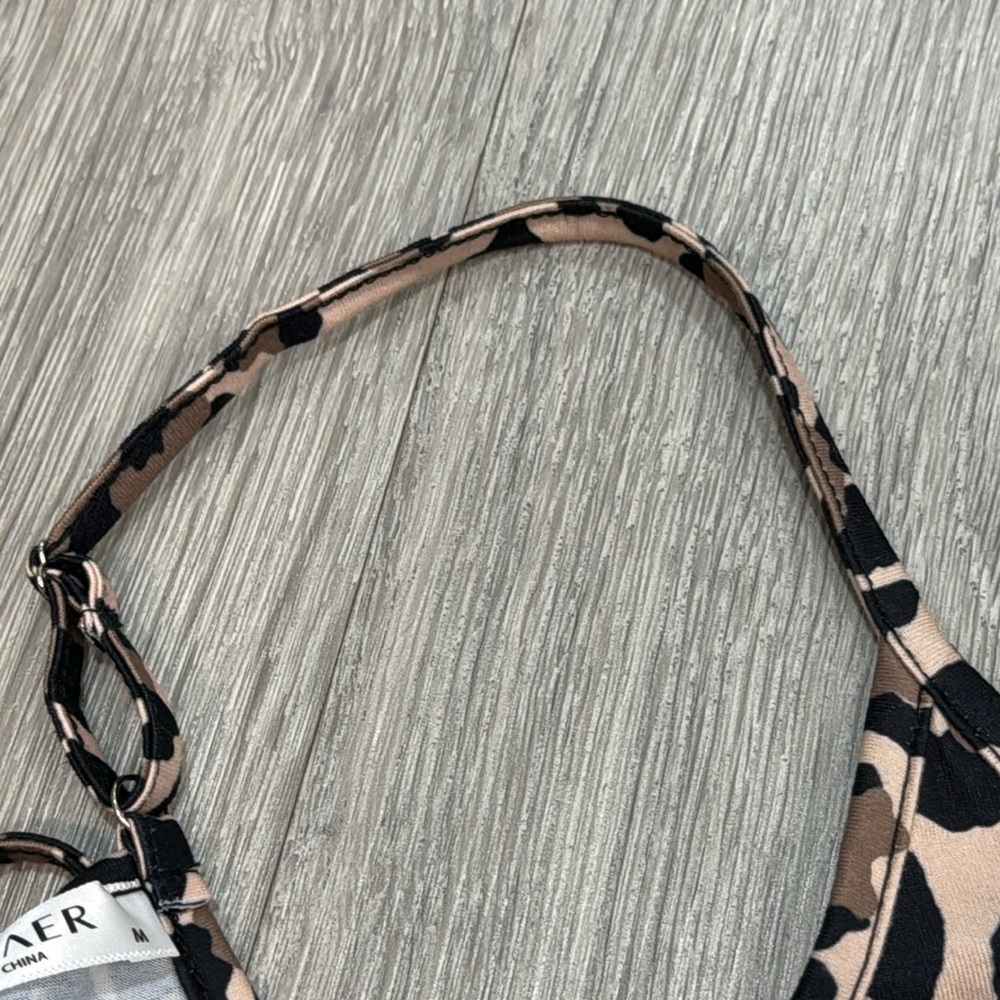 Women’s Coverup Causal Dress Lounge Sleep Leopard Animal Print Razor Back Medium - Picture 9 of 12